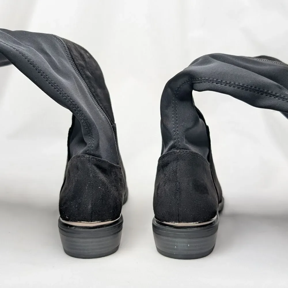Simply Vera Vera Wang Florence Women's Over The Knee Boots Black Suede